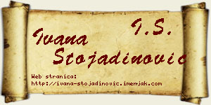 Ivana Stojadinović vizit kartica